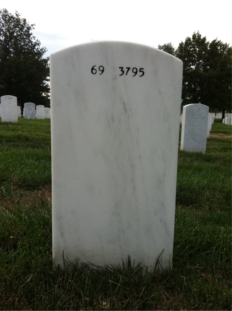 Back of headstone — Cleland Early