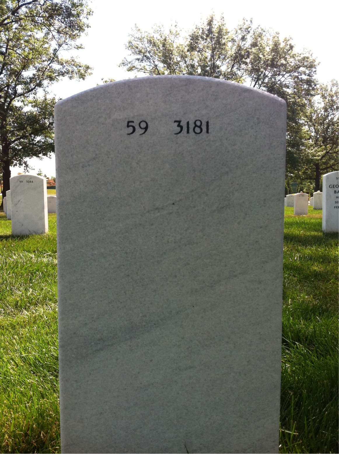 Back of headstone — James Turner