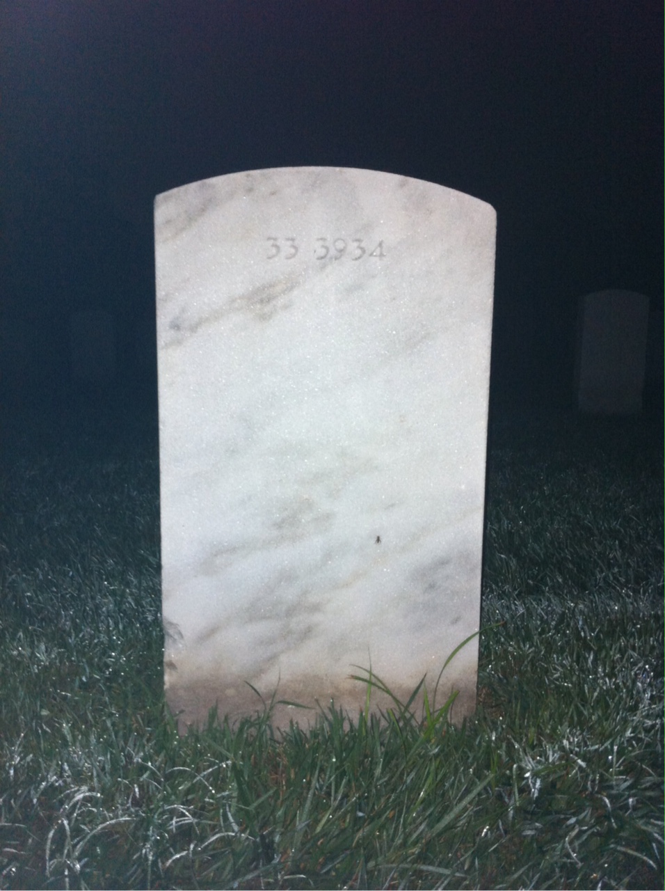 Back of headstone — Babette Myers