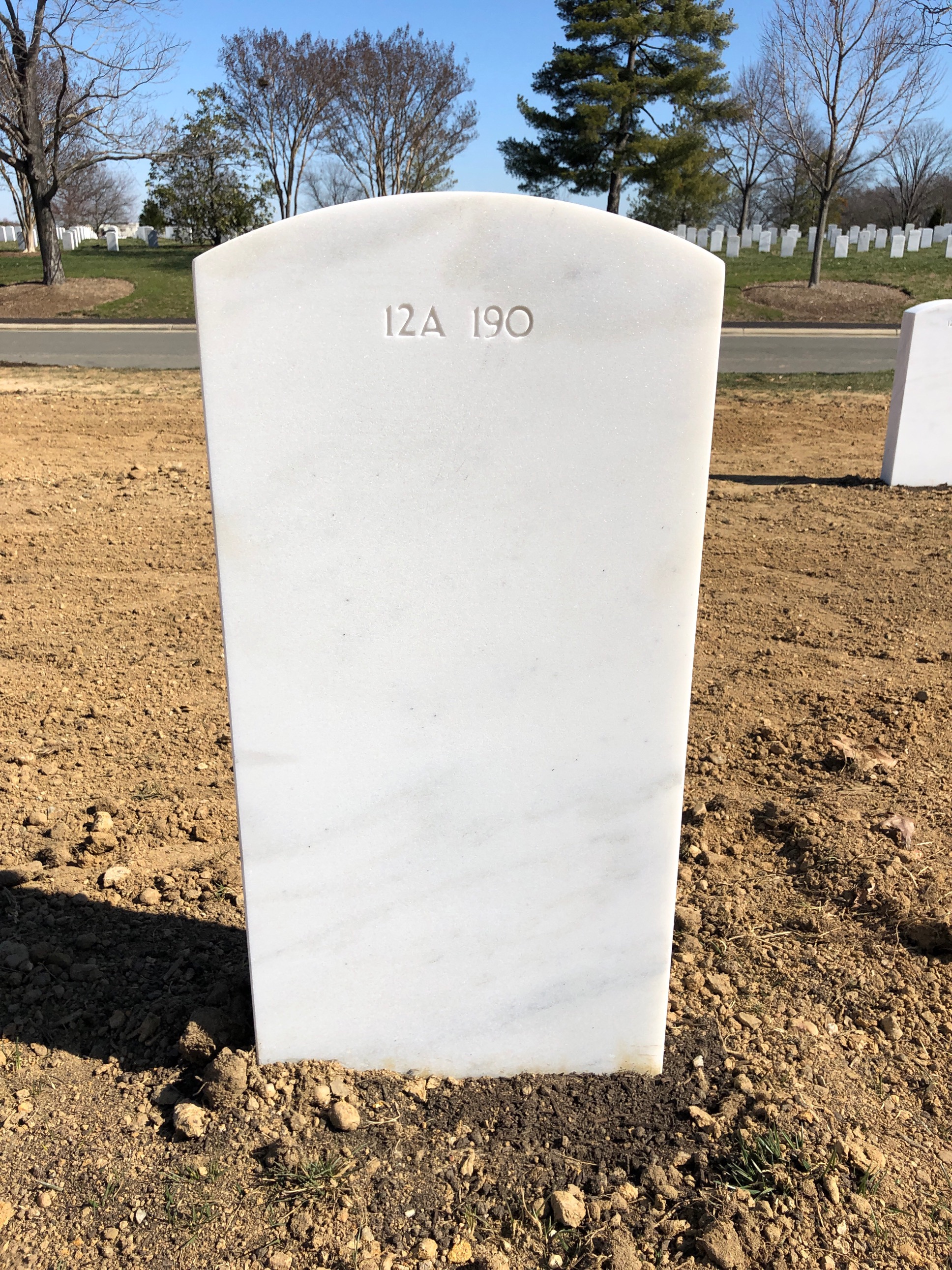 Back of headstone — Thurinton W Harvell