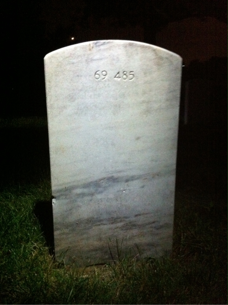 Back of headstone — James Montgomery