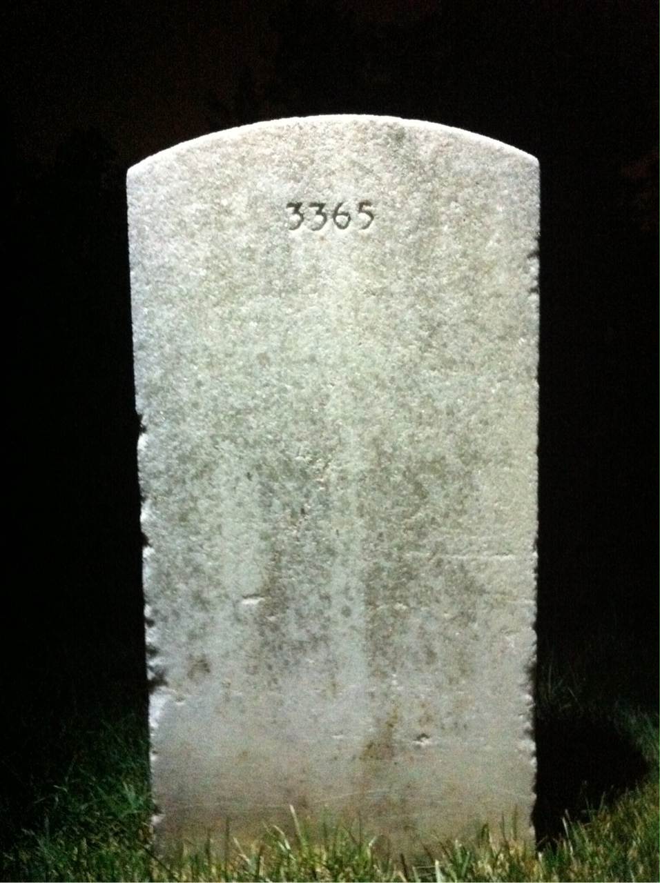 Back of headstone — Henry Murphy