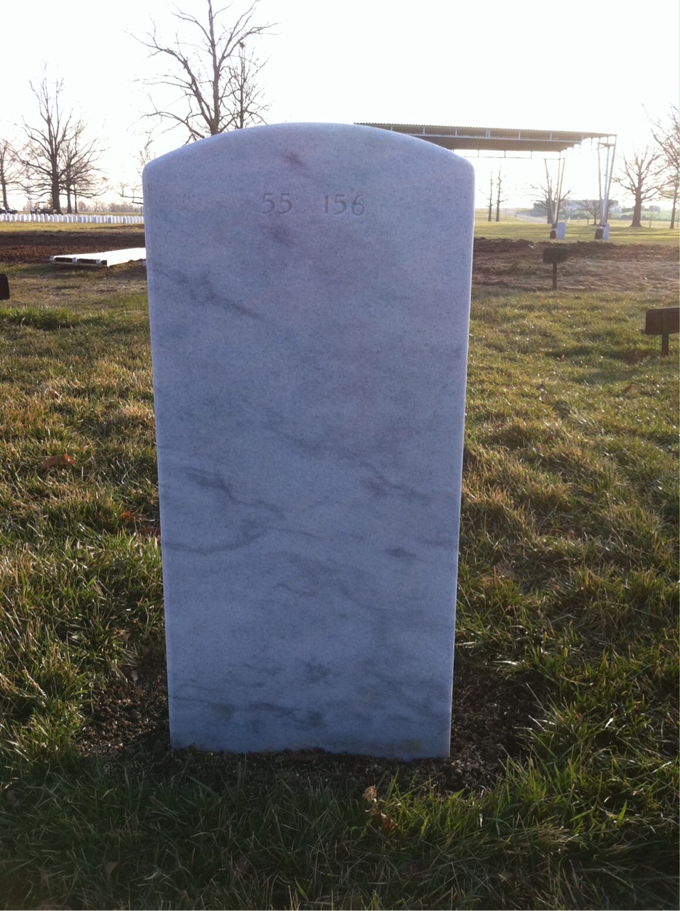 Back of headstone — Harry Michael Rice