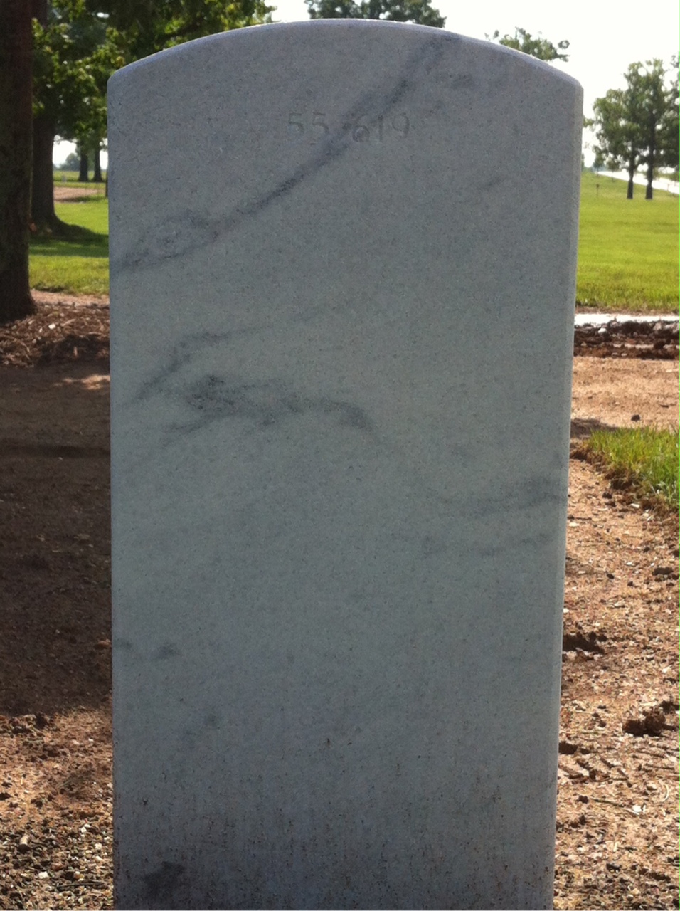 Back of headstone — Scott Curtis Johnson
