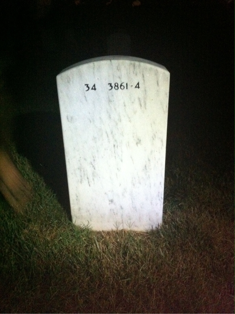 Back of headstone — William Henry Gilmore