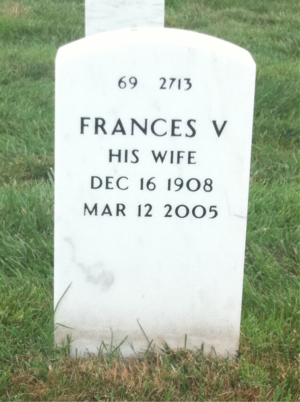 Back of headstone — Darrell Medley