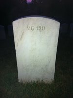 Oley Adams — Headstone Back