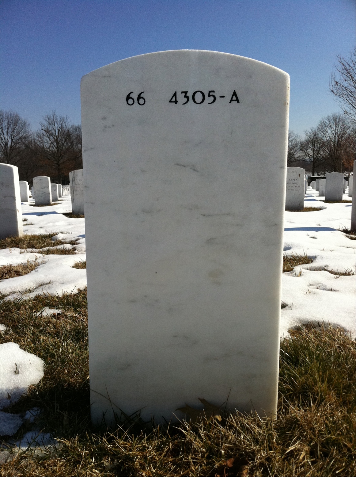 Back of headstone — William Watkins