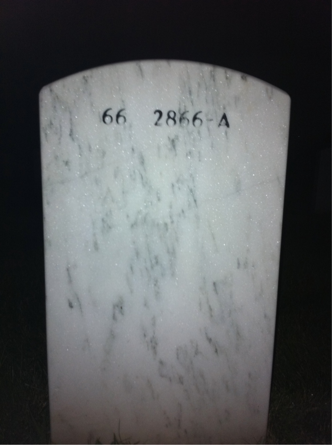 Back of headstone — Samuel Rosemond