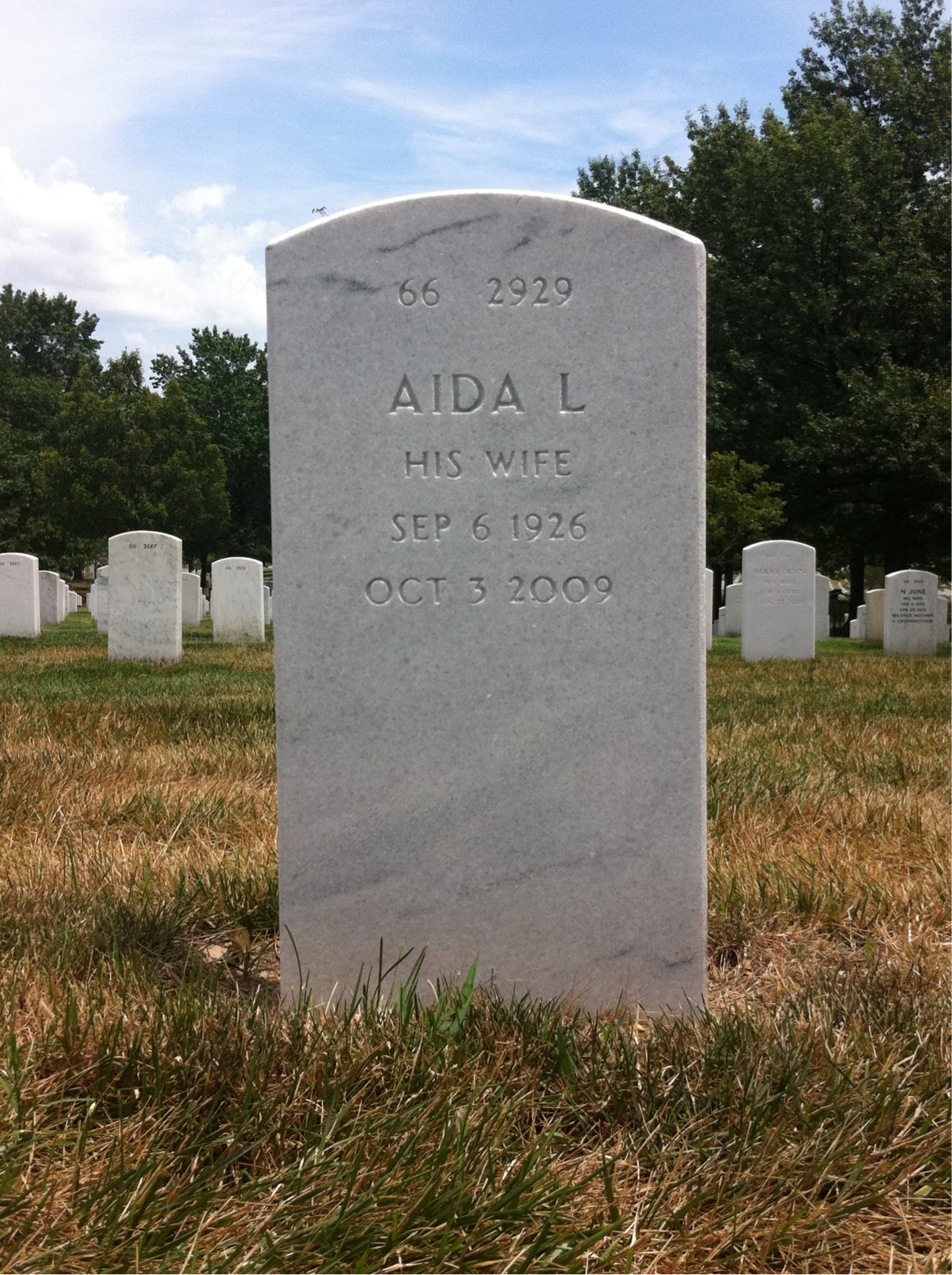 Back of headstone — Joseph Odenthal
