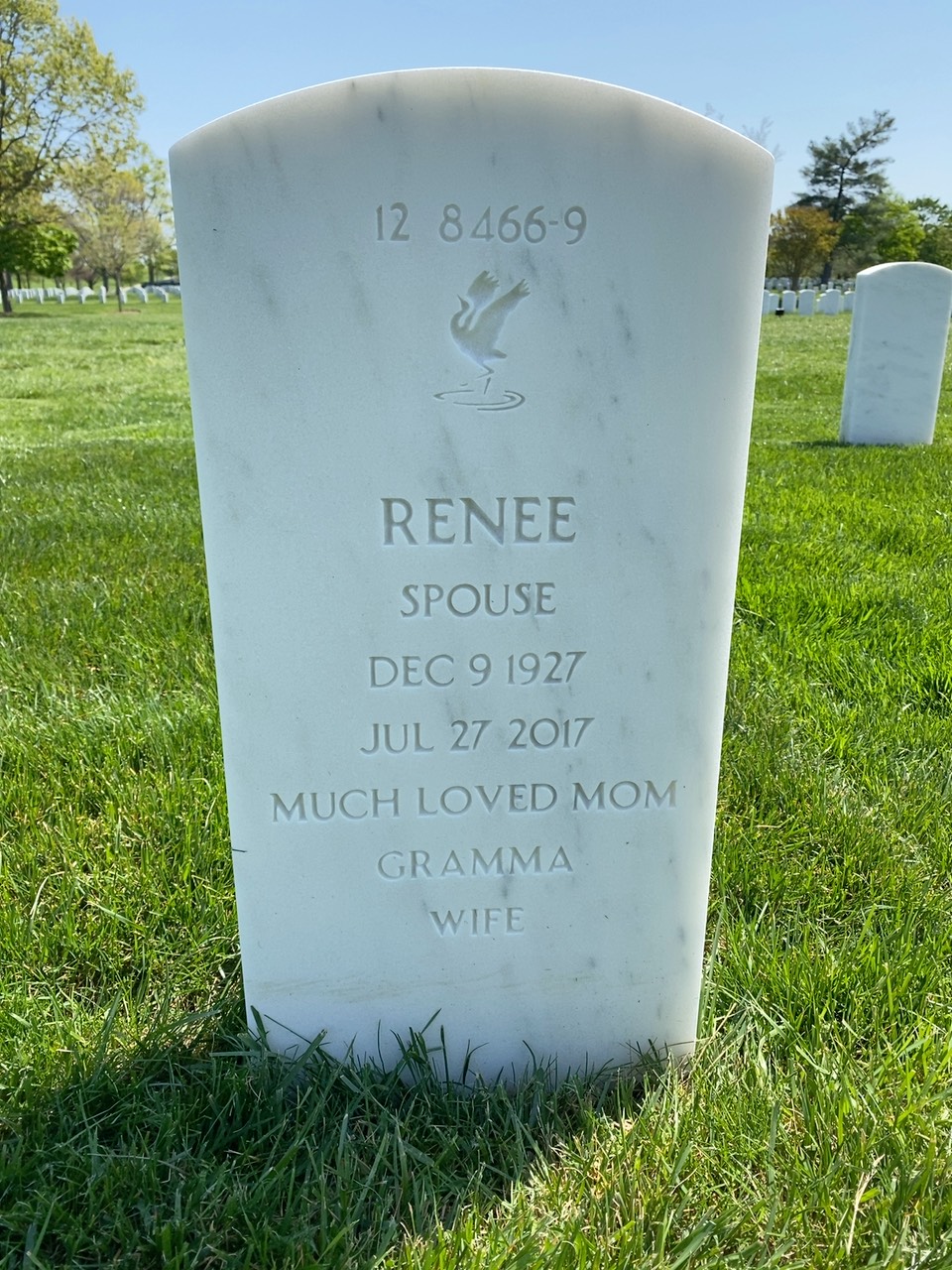 Back of headstone — James Agresta