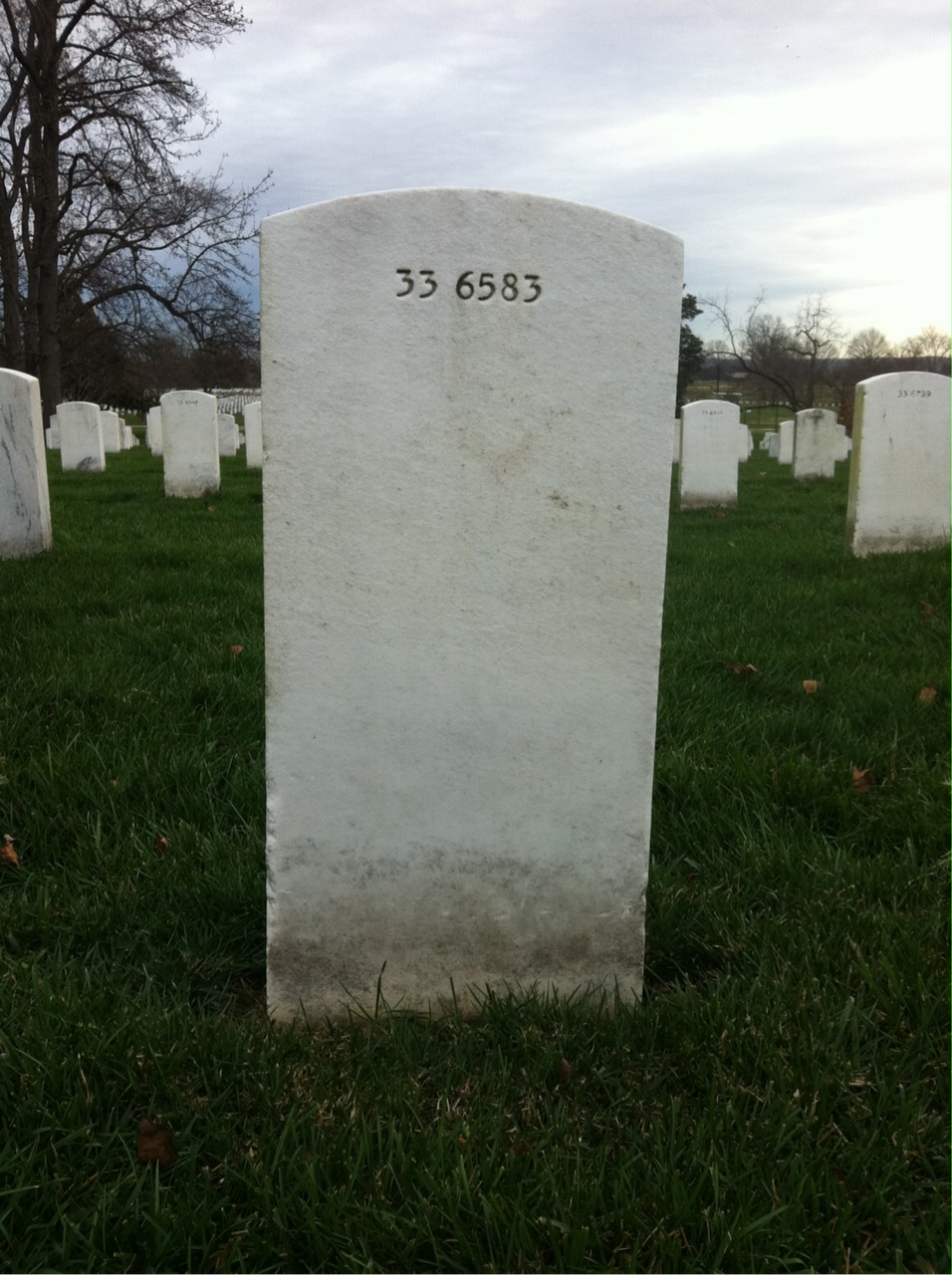 Back of headstone — David Melton