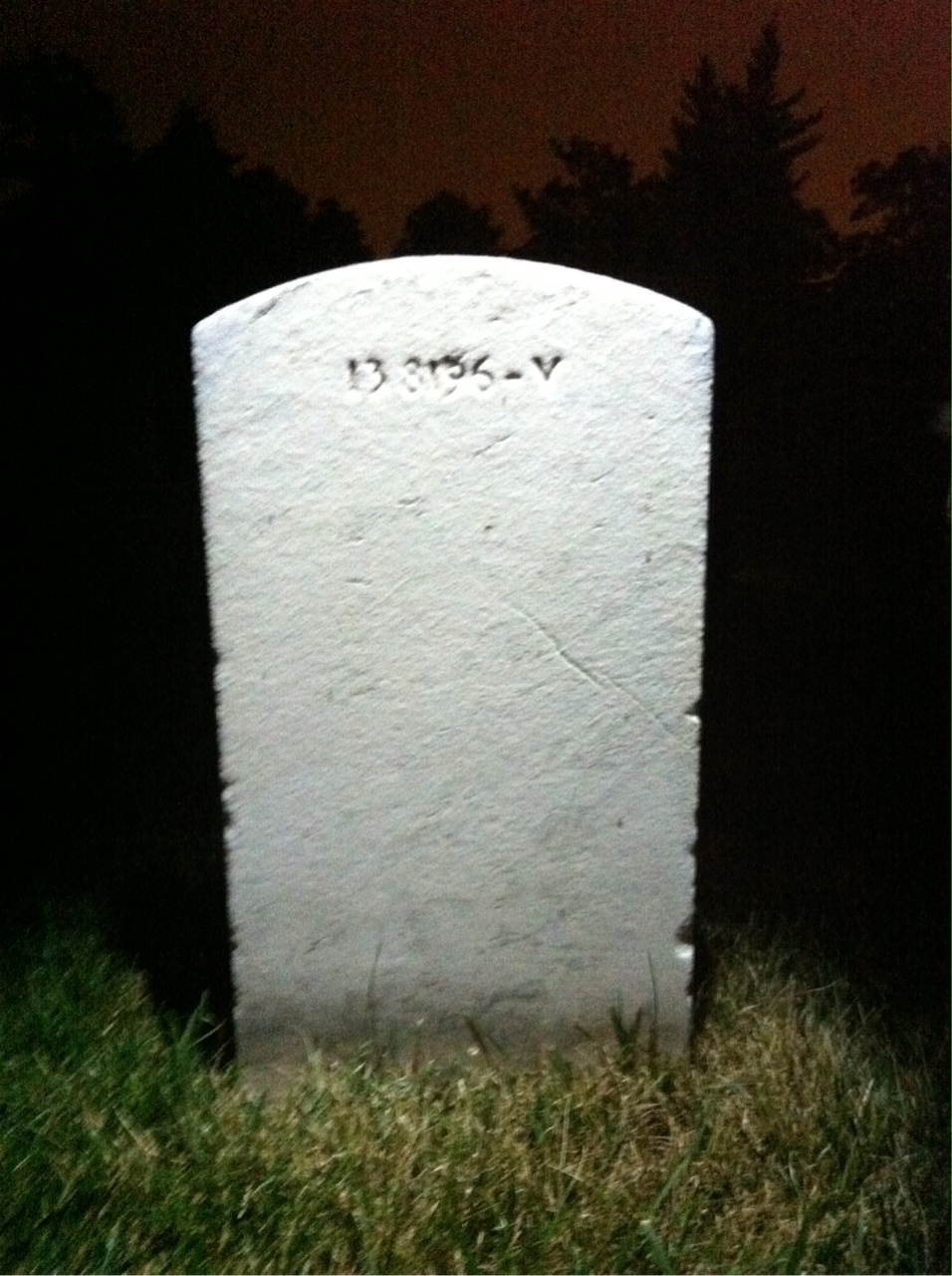Back of headstone — William Murray