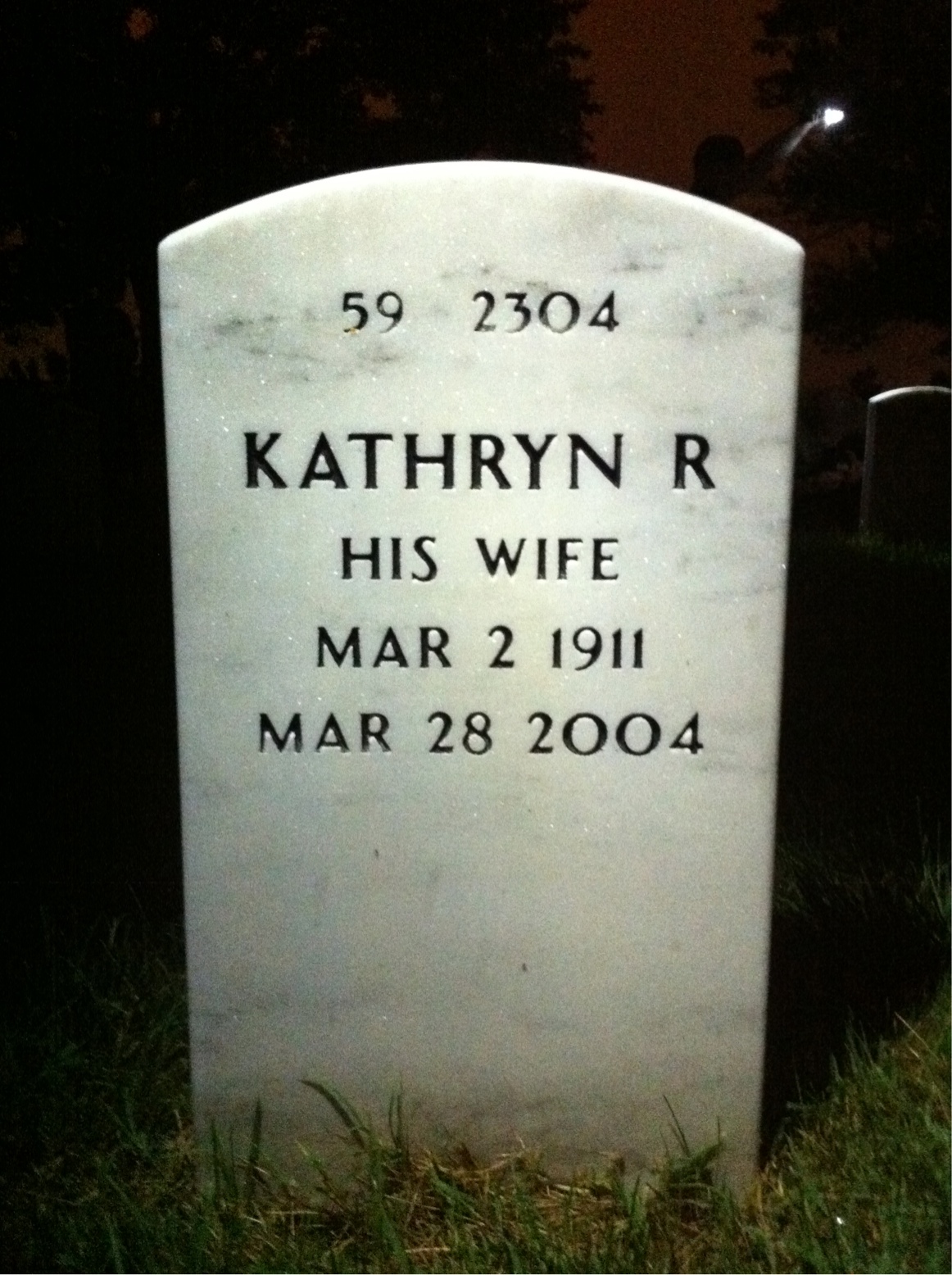 Back of headstone — Henry Fitch