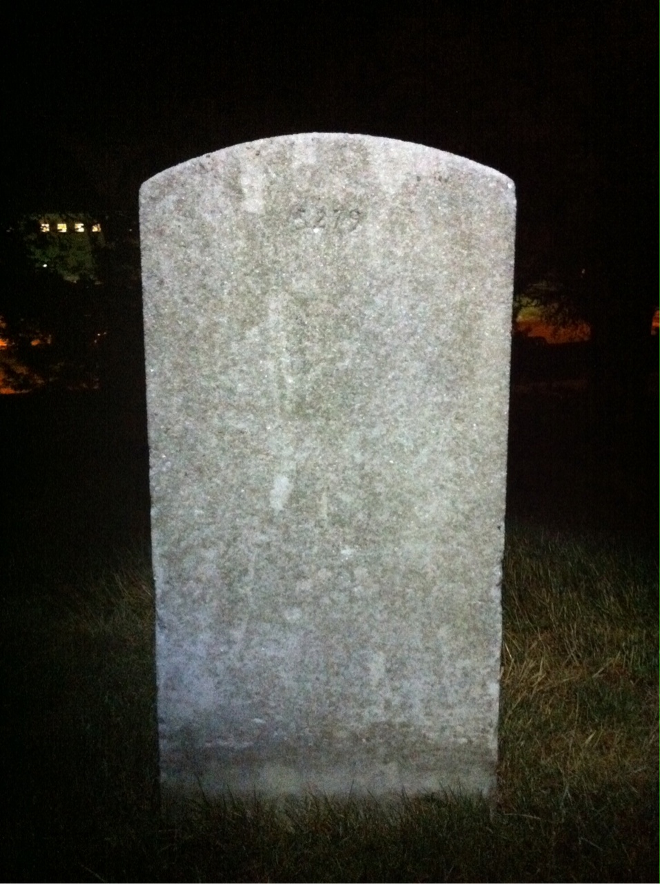 Back of headstone — George Murray