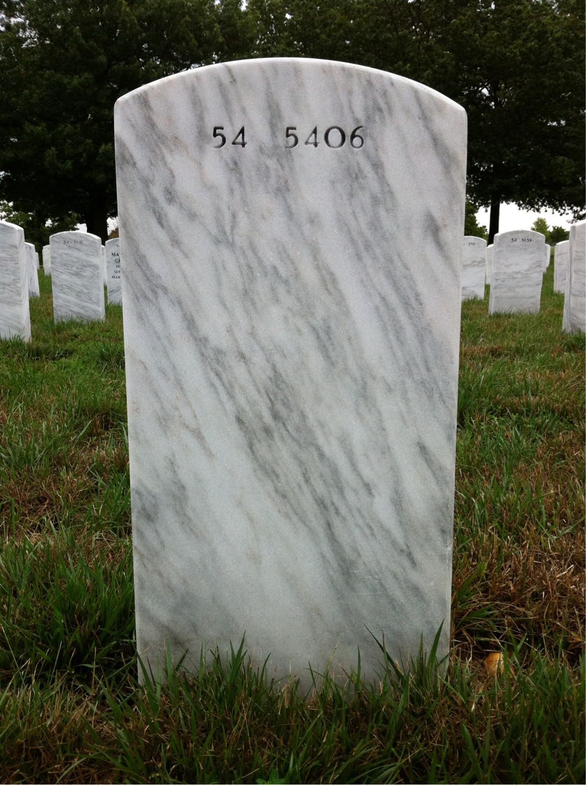 Back of headstone — James Greco