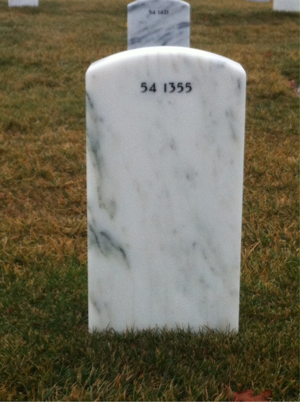 Back of headstone — Michael Moore