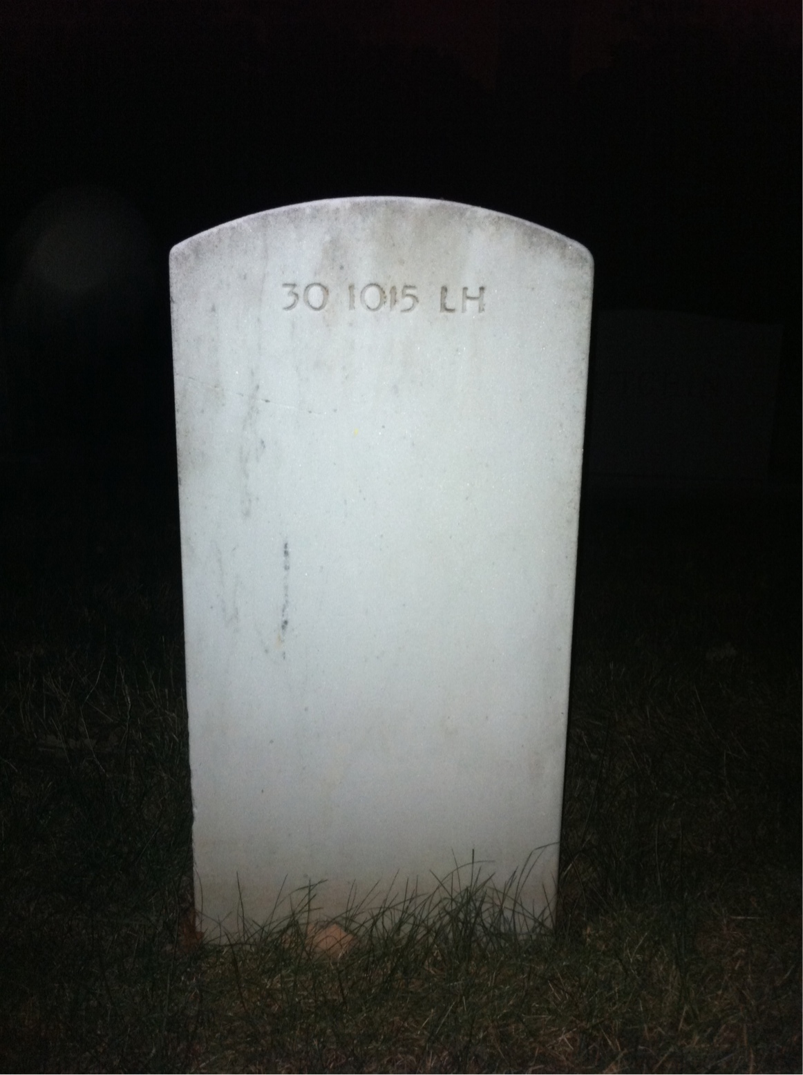 Back of headstone — Mary Alfonte