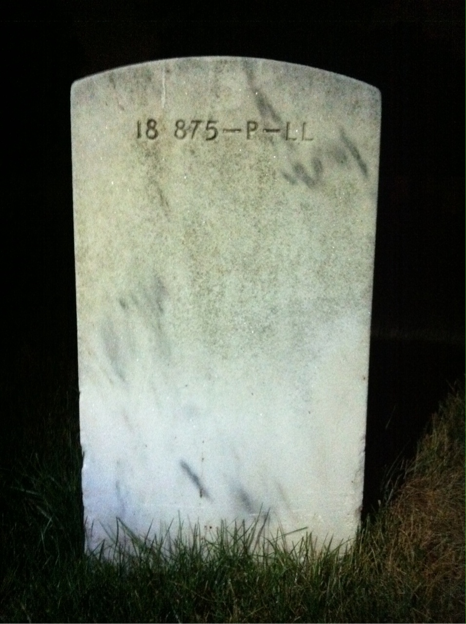 Back of headstone — Josebio Bainco