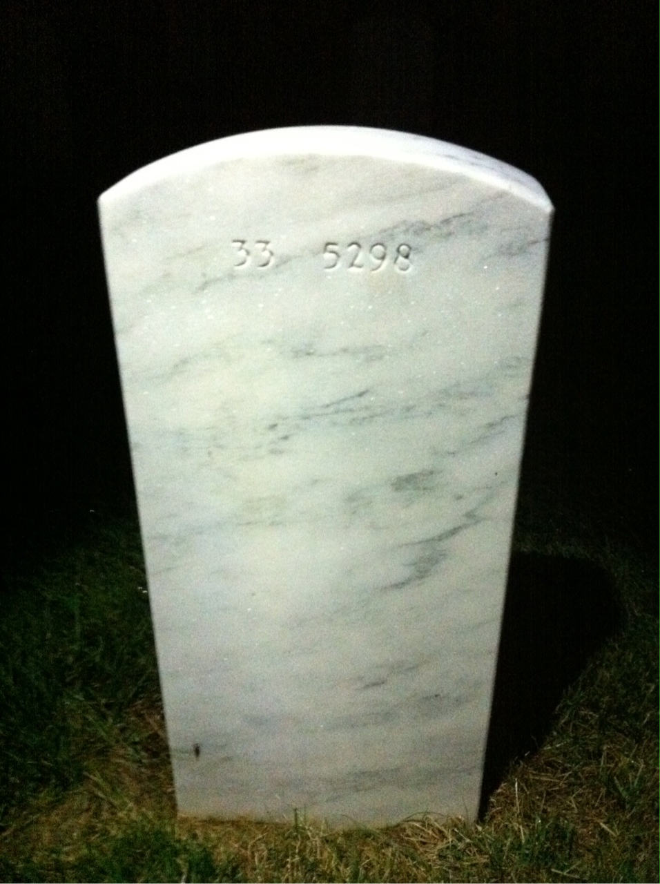 Back of headstone — Jose Parra
