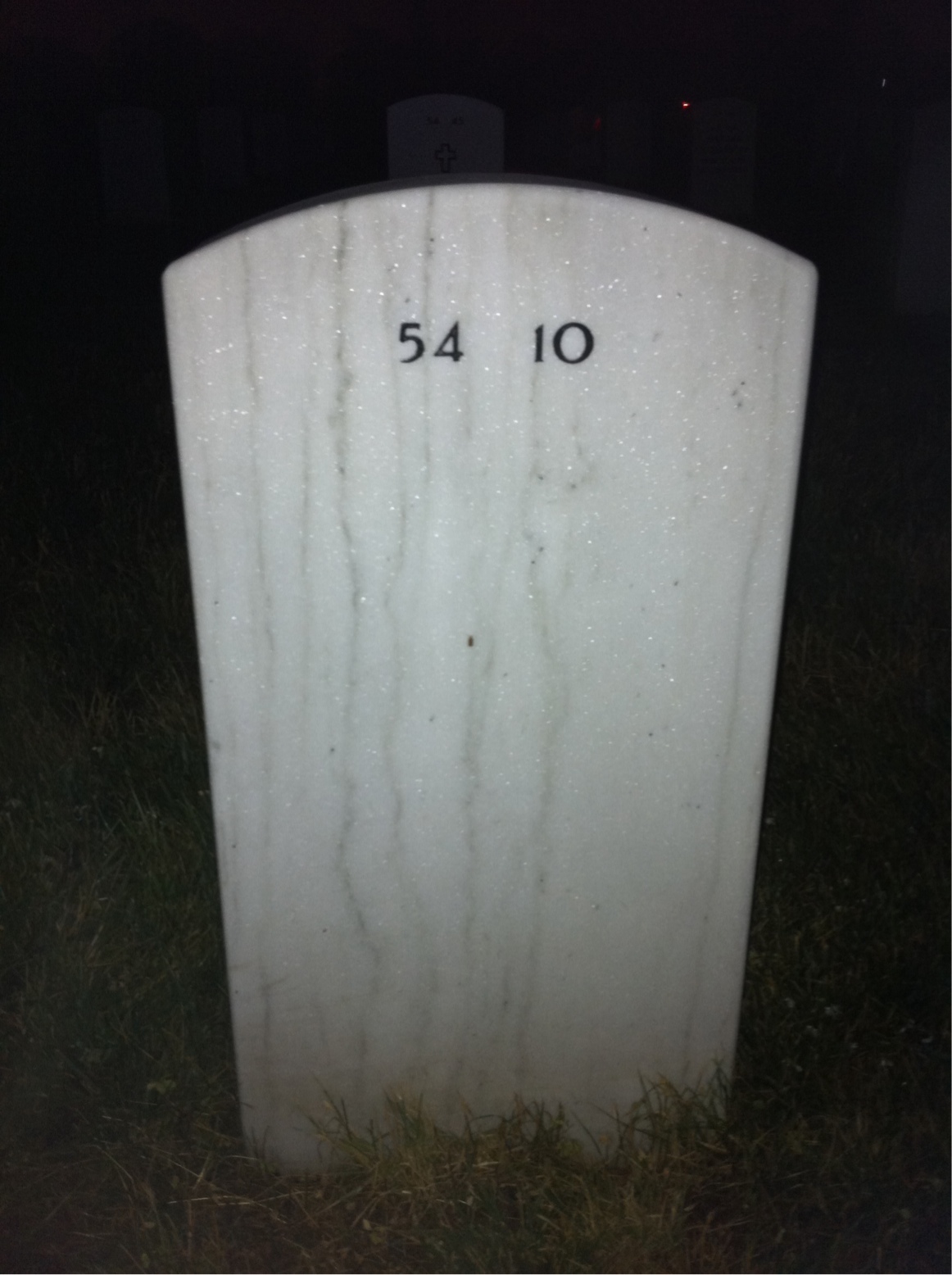 Back of headstone — Margaret Dammann