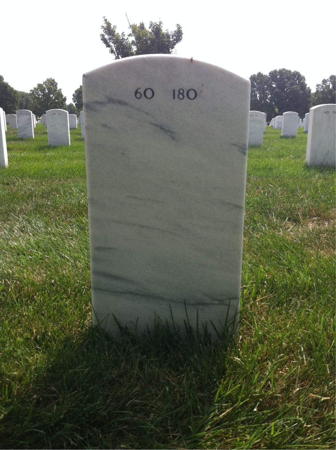 Back of headstone — Richard Bordone