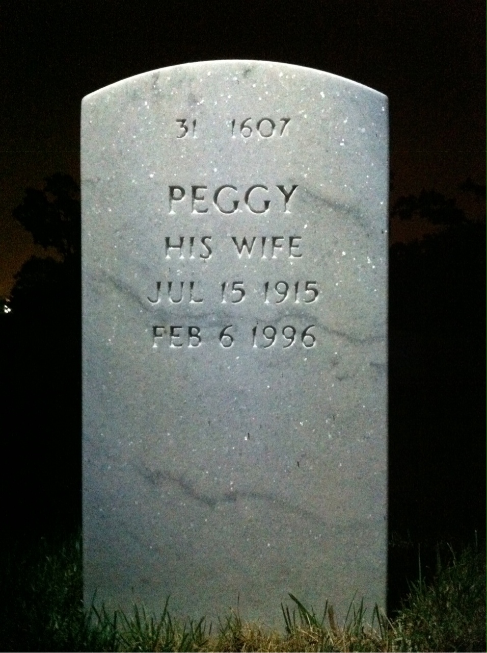 Back of headstone — Daniel Bishop