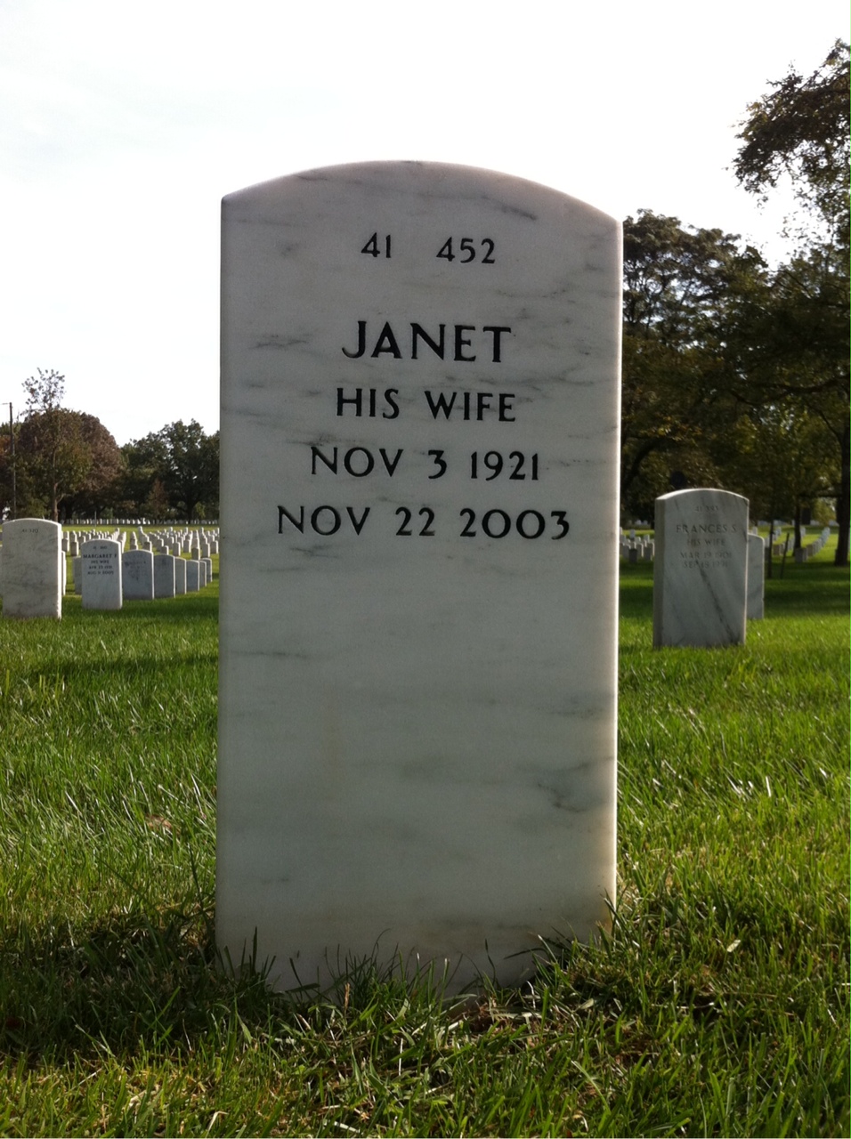 Back of headstone — Chalmer Carpenter