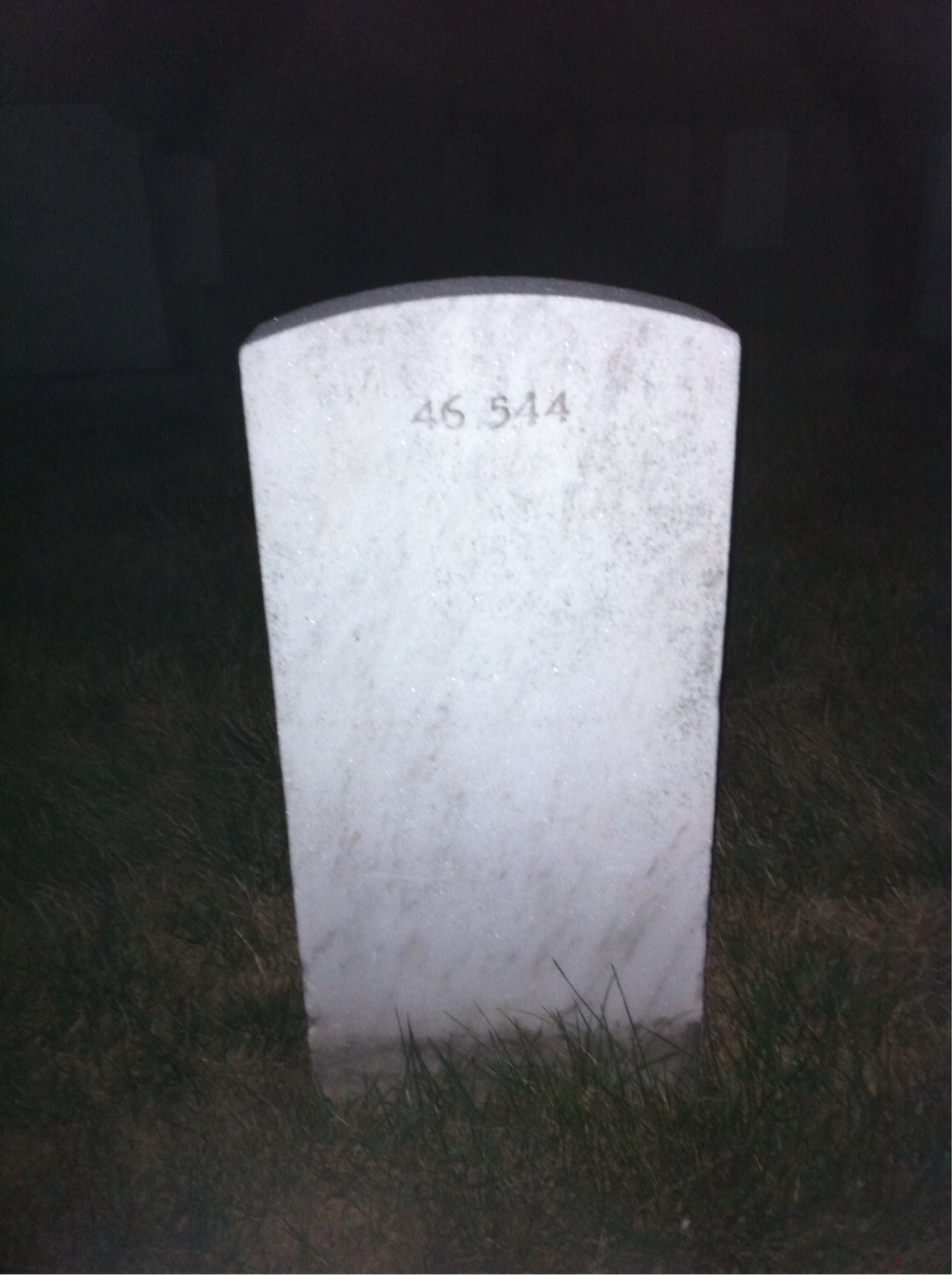Back of headstone — Marion Mullen