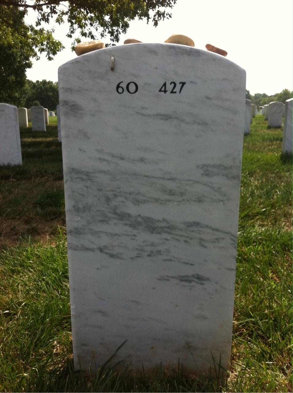 Back of headstone — Robert Bailey