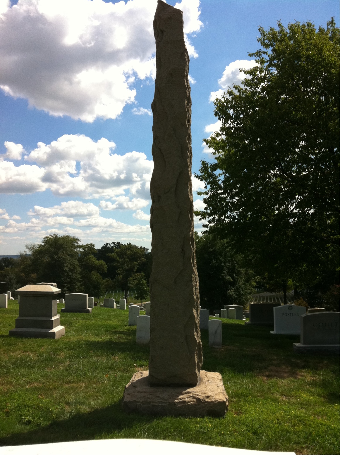 Back of headstone — Martin Bachman