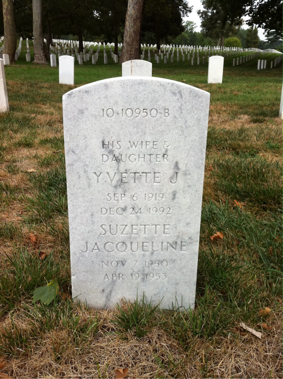 Back of headstone — Ralph Morrow