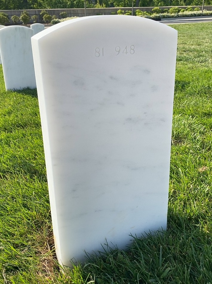 Back of headstone — Darren Barrett