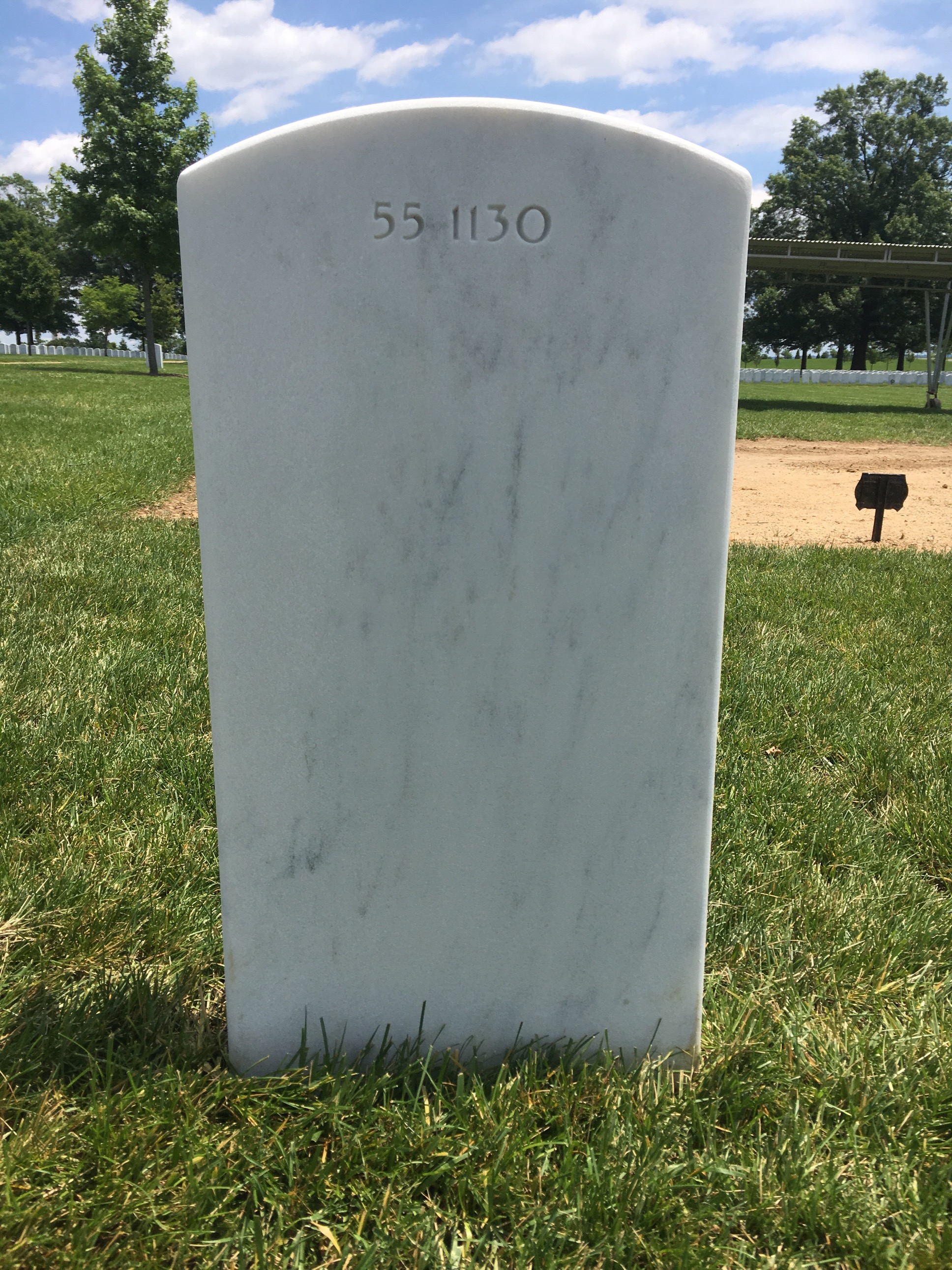 Back of headstone — Thomas J Kosa