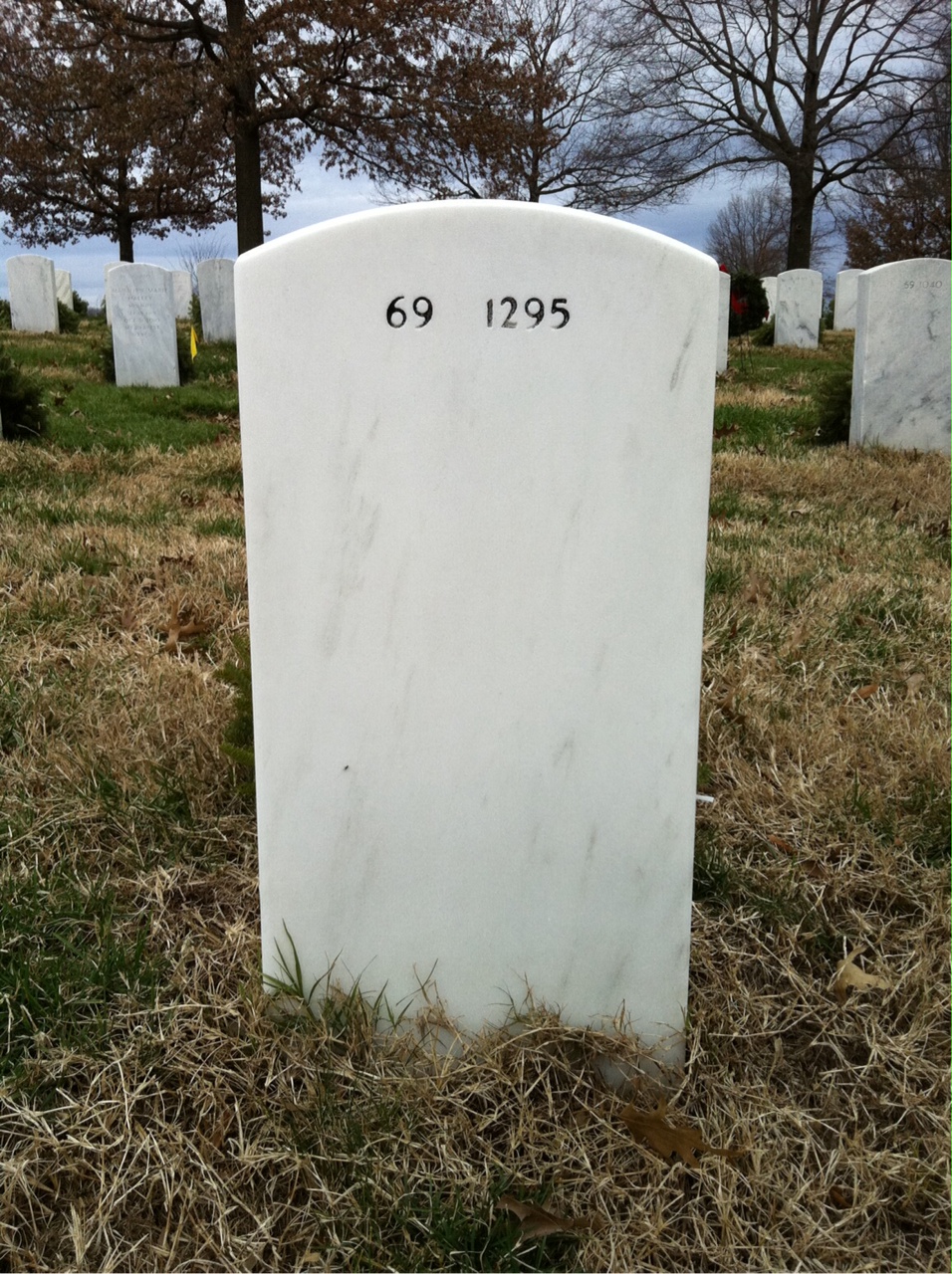 Back of headstone — Raymond Mckelvey