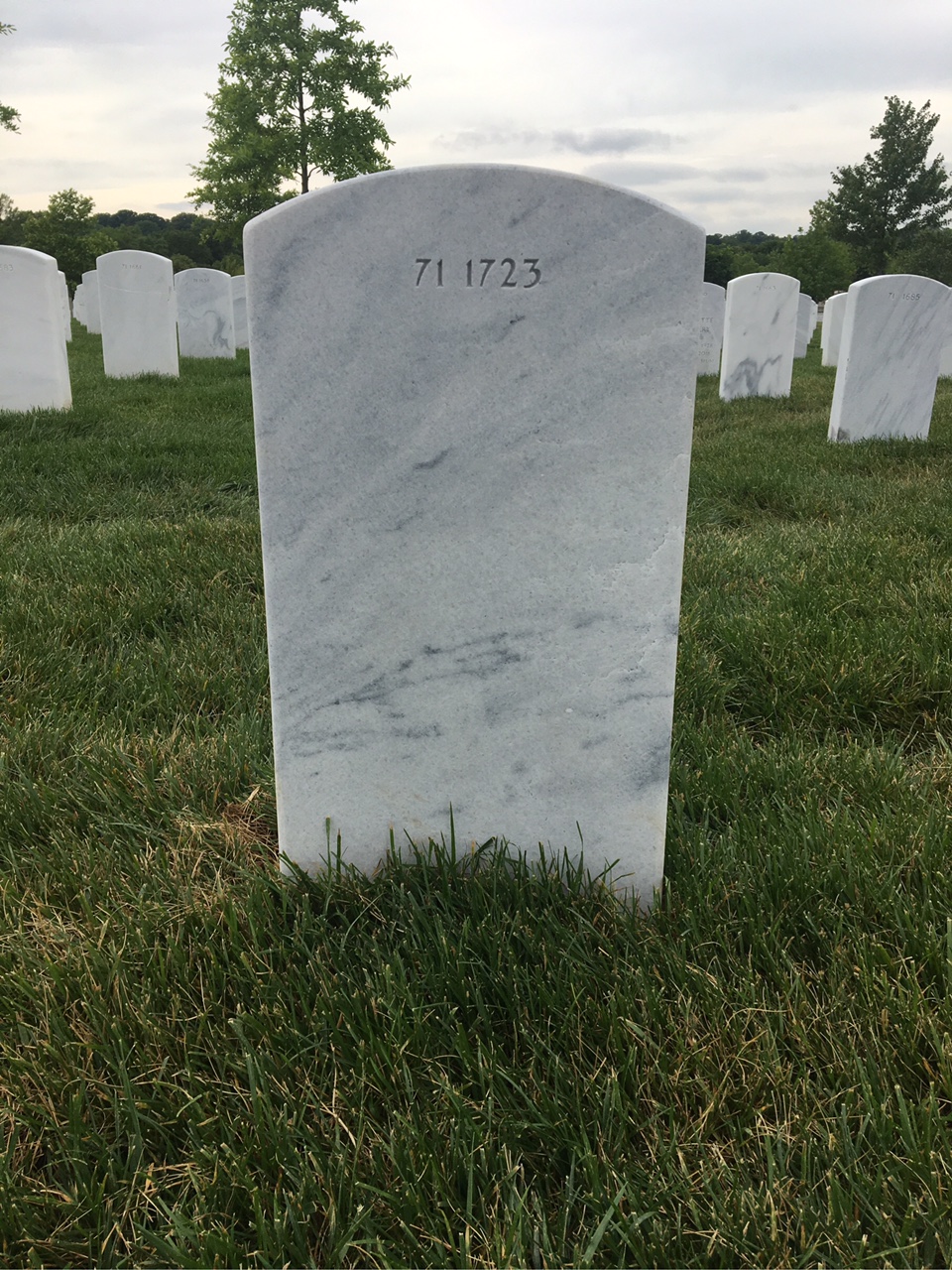 Back of headstone — Gerard Murphy