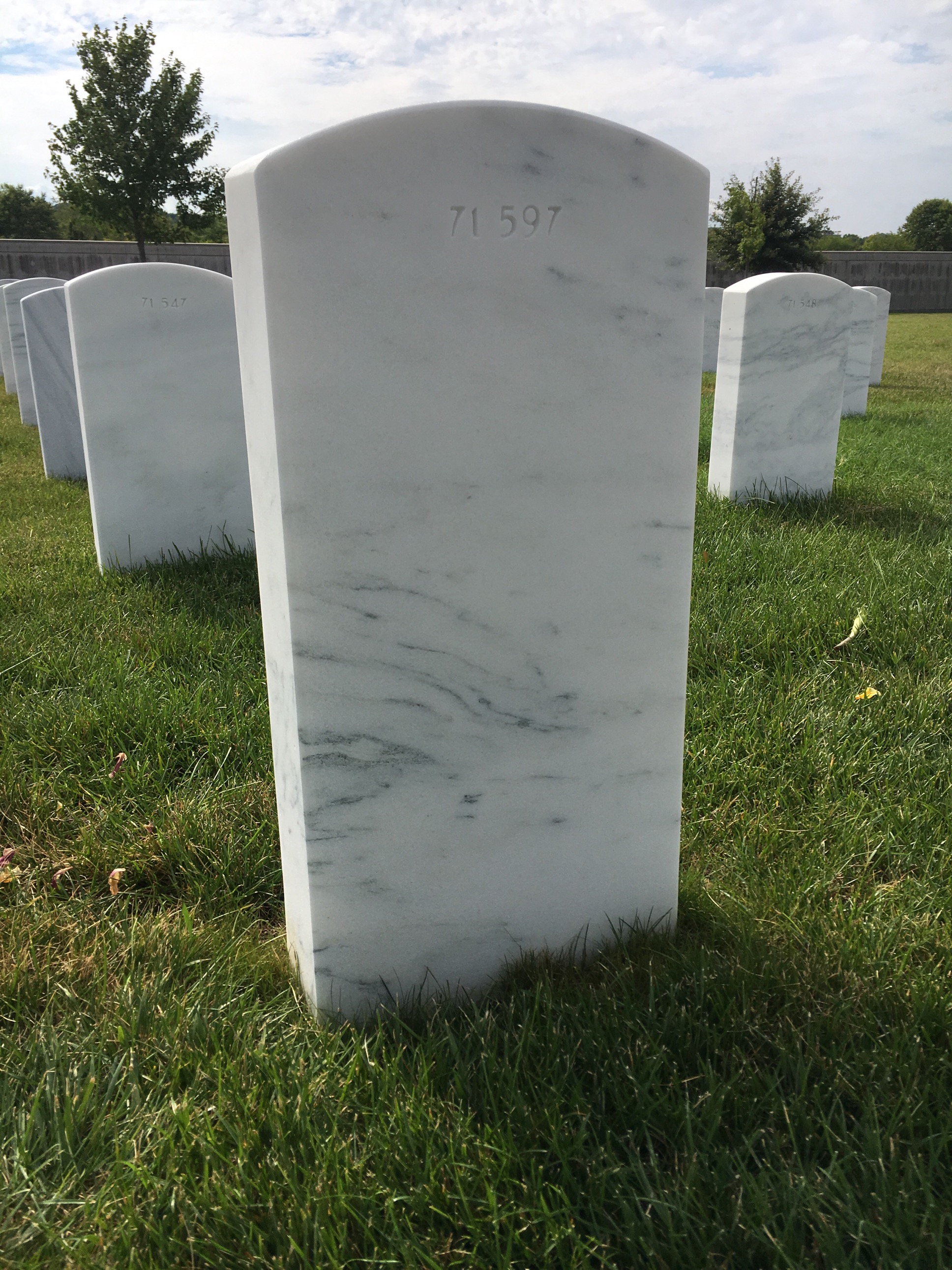 Back of headstone — Travis Manning Provost