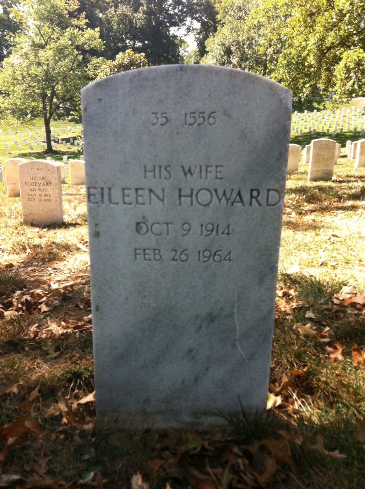 Back of headstone — Duval Adams