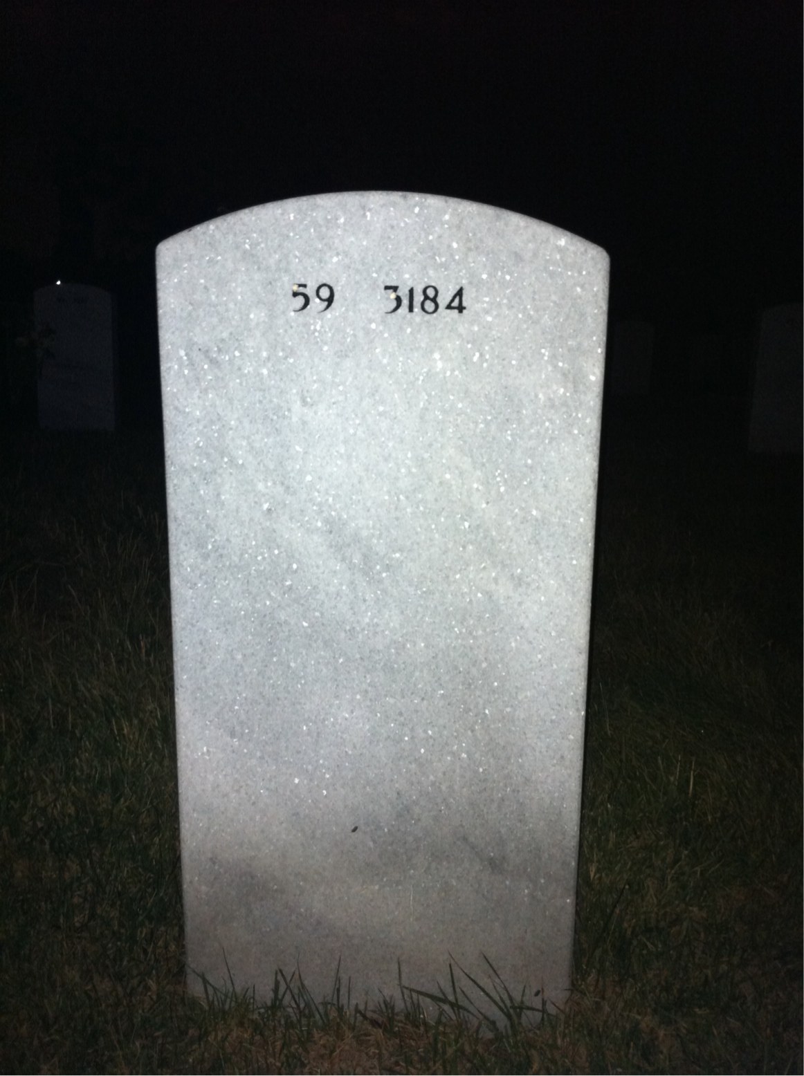 Back of headstone — Arthur Eastman