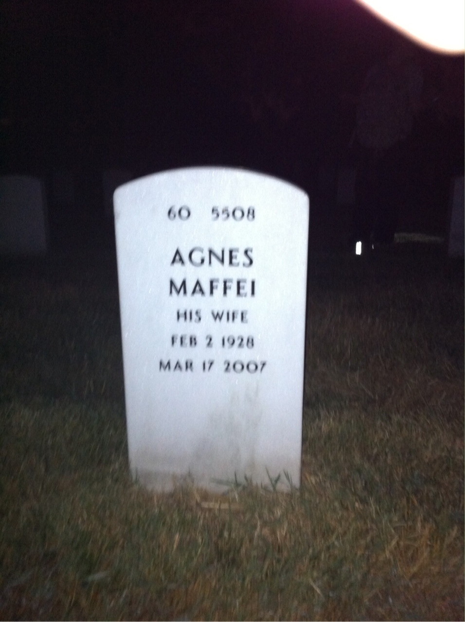 Back of headstone — Joseph Holmes