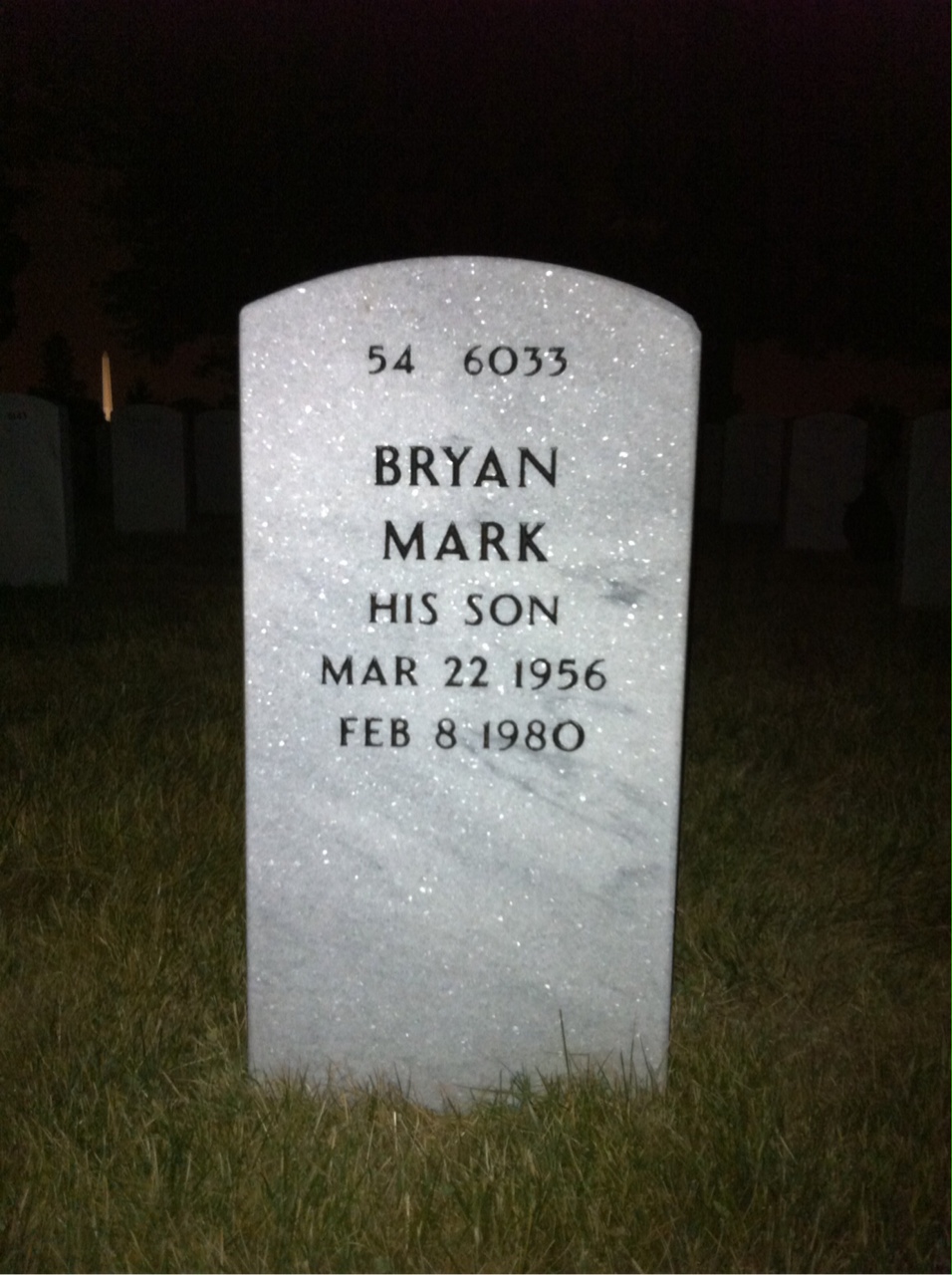 Back of headstone — Richard Halverson