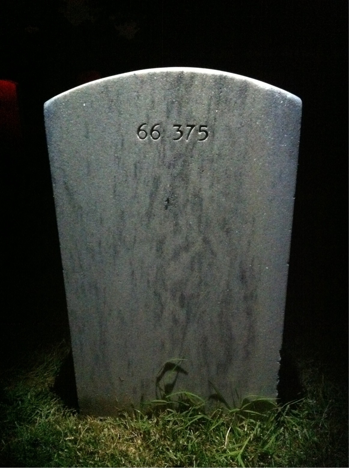Back of headstone — Antonio Artuz