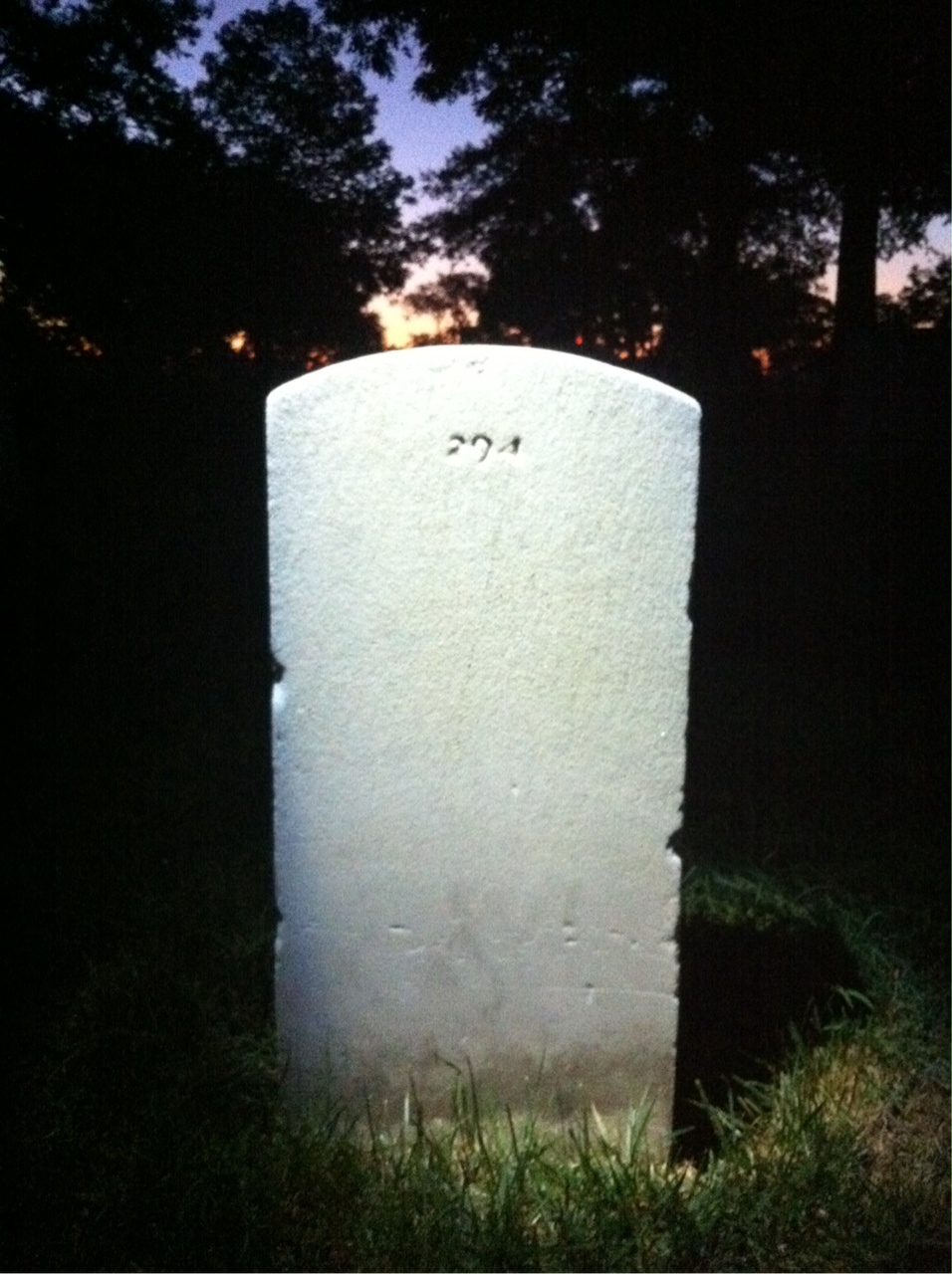Back of headstone — Lucy Moulton
