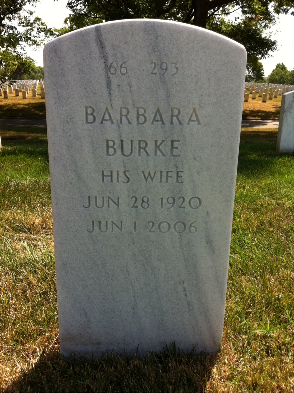Back of headstone — Charles Genster