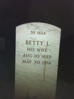 Betty Morelock — Headstone Back