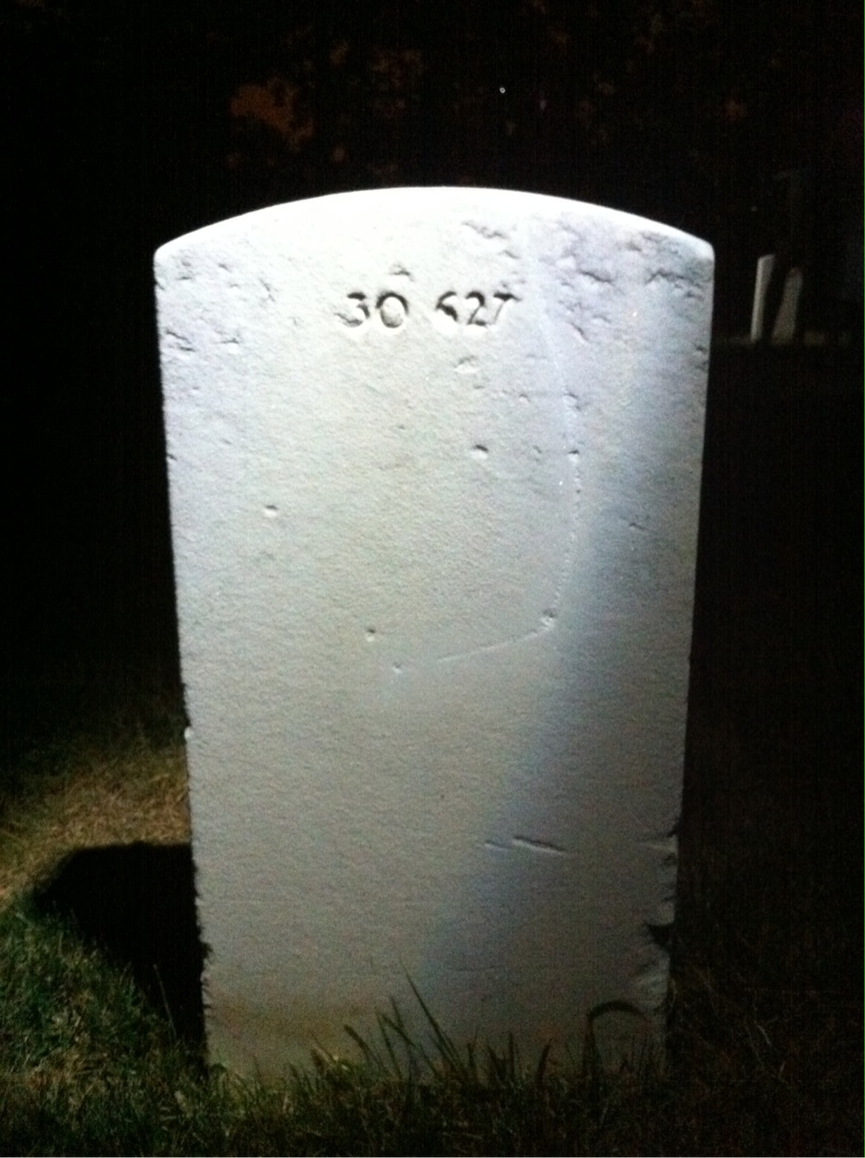Back of headstone — William Biesel