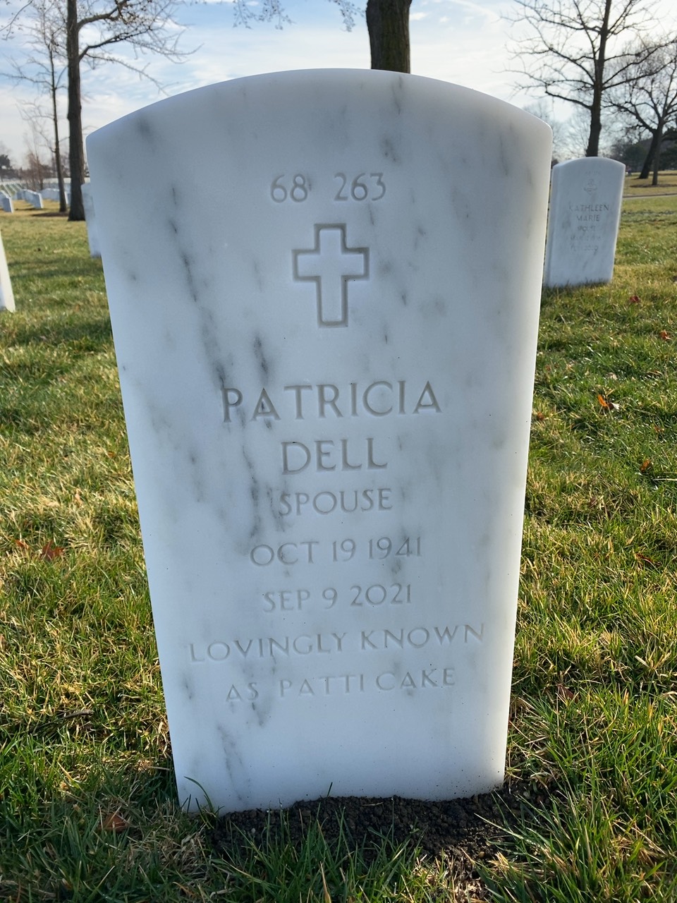 Back of headstone — Fredrick Orchard