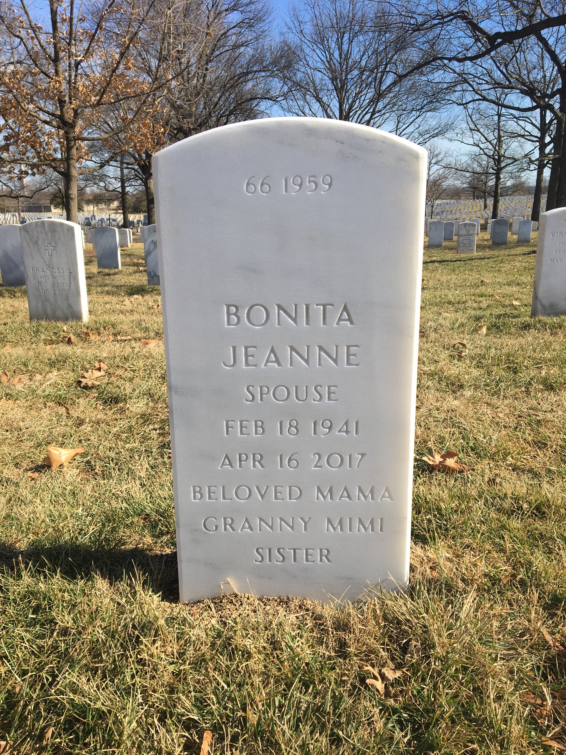 Back of headstone — Robert Mcneil
