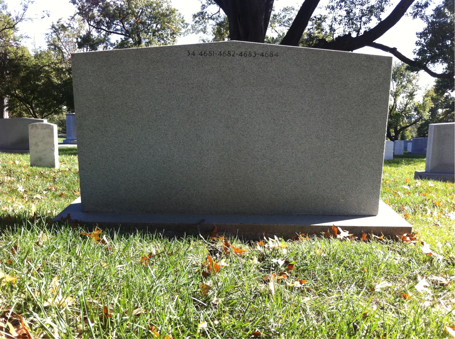 Back of headstone — John Asakowitz
