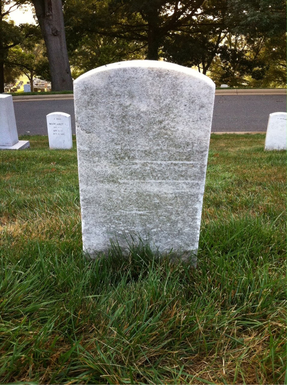 Back of headstone — John Crittenden